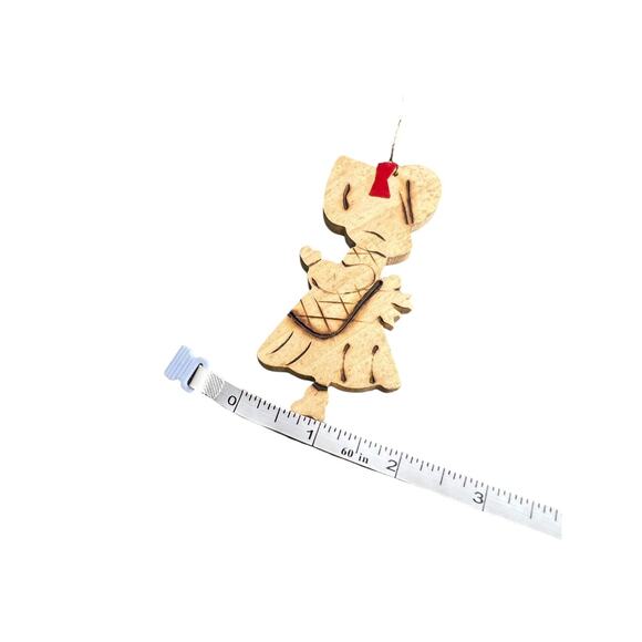 2 Handcrafted Unique Wood Burning Christmas Ornaments Rustic Decorations - Picture 6 of 8